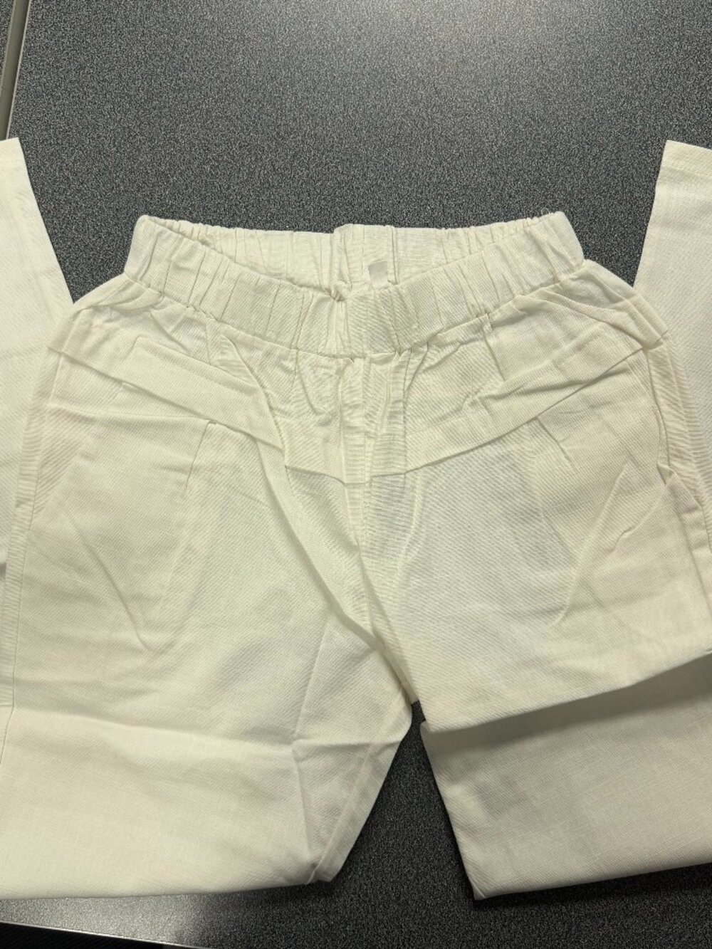 Casual Minimalist White Pants
